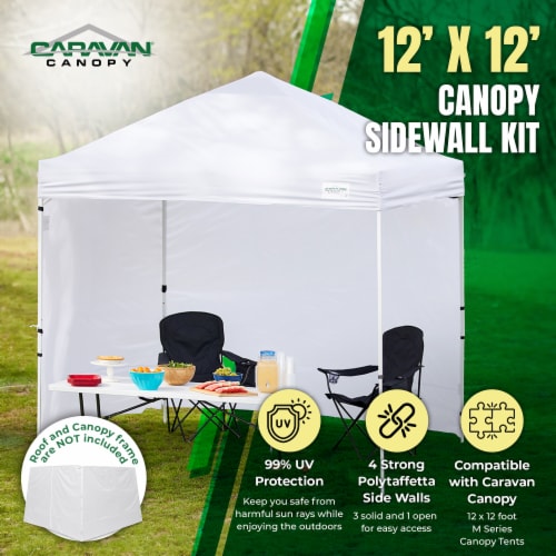 Caravan Canopy 12ft x 12ft M-Series 2 Pro Sidewall Kit Perspective: back