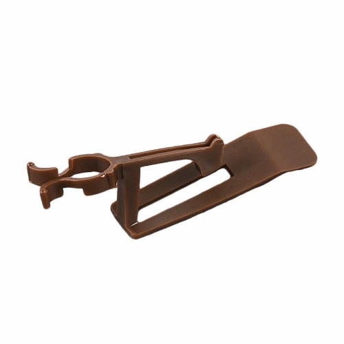 39032 Brown All in One Christmas Light Clip, C7/C9 Base, Shingle, 25 Pack Perspective: back