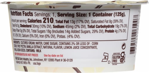 Fage™ Creamy Dreamy Sweet Vanilla Cultured Cream Dessert Perspective: back