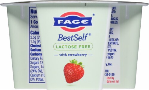 FAGE® BestSelf® Lactose Free With Strawberry Perspective: back