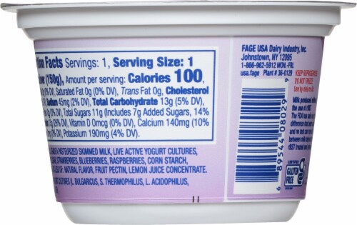 Fage Blended Mixed Berries Yogurt