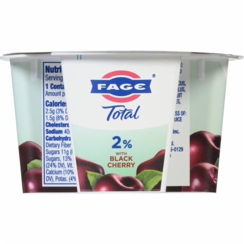 Fage Total 2% Black Cherry Greek Yogurt Perspective: back