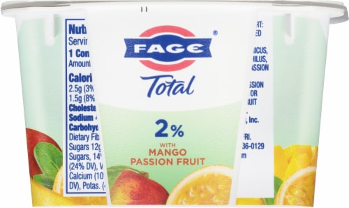 Fage® Total with Mango Passion Fruit Lowfat Greek Yogurt Perspective: back