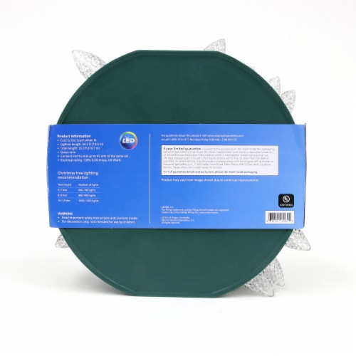 Philips Spool with Warm White LED Faceted C9 Indoor / Outdoor Christmas Lights Perspective: back