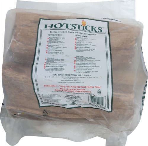 HotSticks™ Premium Kiln-Dried Packaged Firewood Perspective: back