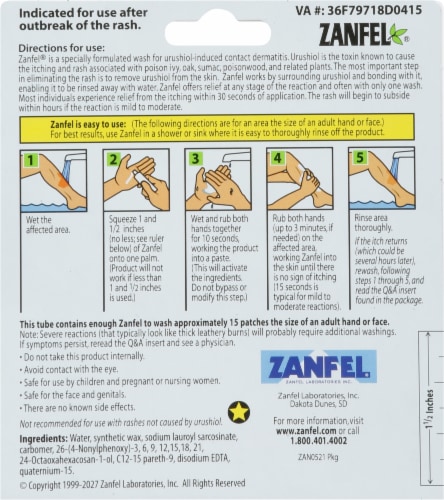 Zanfel® Weed Poison Relief Perspective: back
