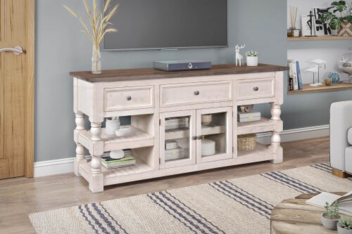 Solid wood on sale media chest