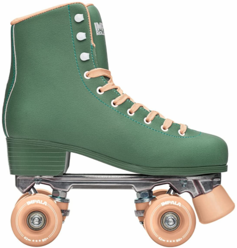 Impala Rollerskates Forest Green - (US Men's 3) US Women's Size 5 Perspective: back