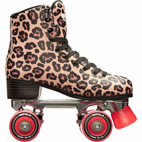 Impala Sidewalk Womens Roller Skates - Leopard - Size: US Men's 6 US Women's 8 Perspective: back