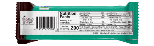 NuGo Dark® Mint Chocolate Chip Protein Bar Perspective: back