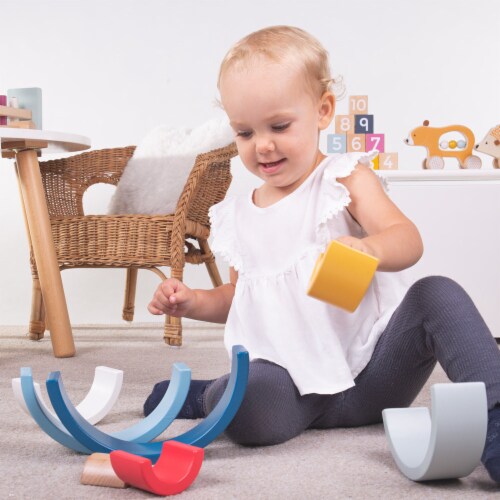 Bigjigs Toys, 100% FSC Certified Rainbow Arches Perspective: back
