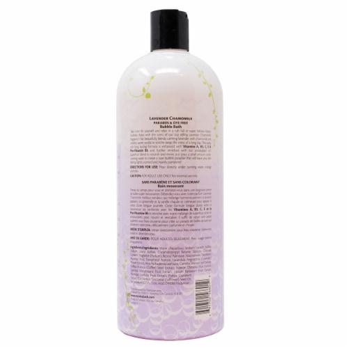Vitabath Lavender Chamomile Bubble Bath Perspective: back