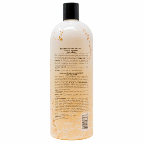 Vitabath Heavenly Coconut Creme Bubble Bath Perspective: back