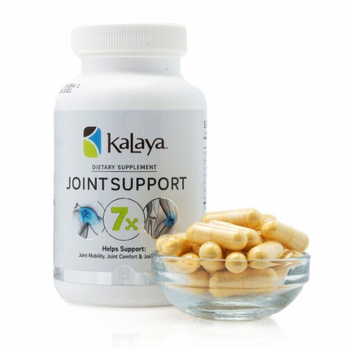 Kalaya Naturals 7X Joint Support Supplement 60 Capsules Perspective: back