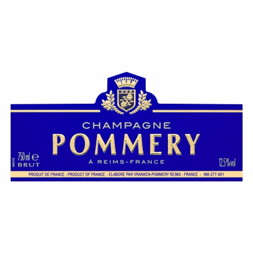 Pommery Brut Royal France Sparkling Wine Perspective: back