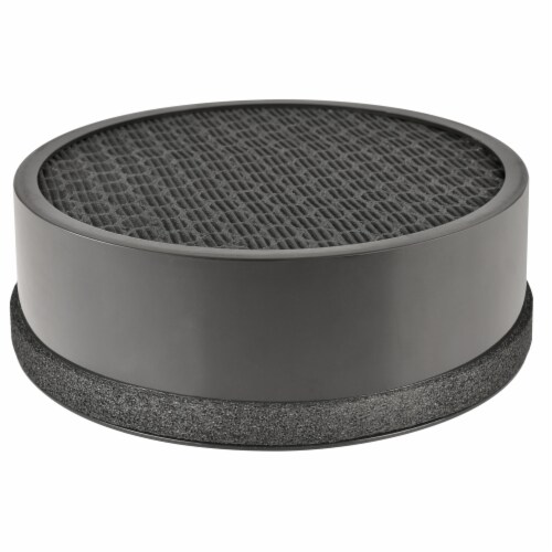 Happy Living HEPA 360-Degree 3-Stage Filtration Air Purifier - Silver Perspective: back