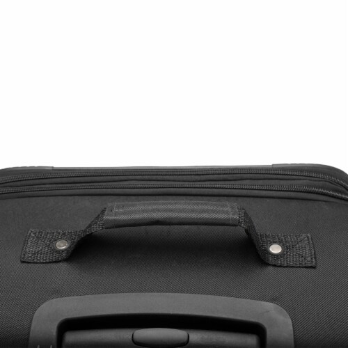 U.S. Traveler Esther Expandable Spinner Luggage Set - Black Perspective: back