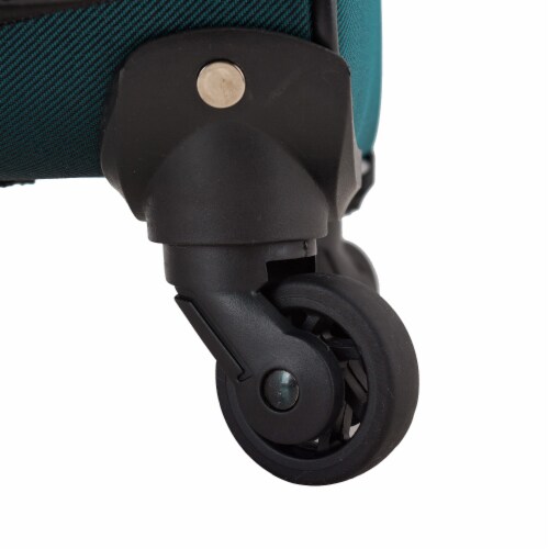 U.S. Traveler Esther Expandable Spinner Luggage - Teal Perspective: back