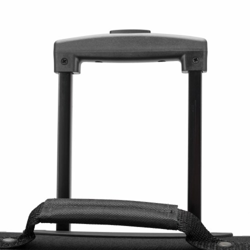 U.S. Traveler Esther Carry-On Expandable Spinner Luggage - Black Perspective: back