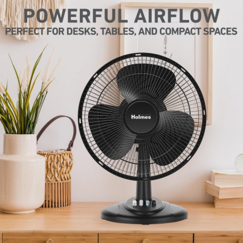 Holmes® 12-Inch Oscillating Table Fan Perspective: back