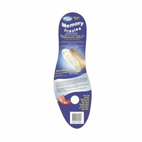 Comfort Foot Memory Insoles - Fits Any Shoe Perspective: back