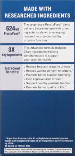 Super Beta Prostate Advanced Berry Flavored Chewables Perspective: back