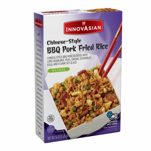 InnovAsian Chinese-Style BBQ Pork Fried Rice Meal, Frozen Perspective: back