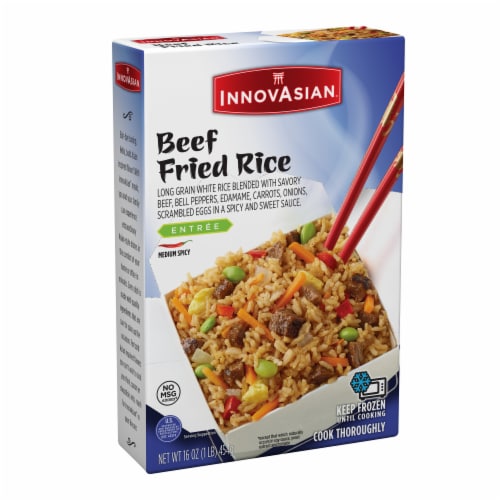 InnovAsian Beef Fried Rice Meal, Frozen Perspective: back