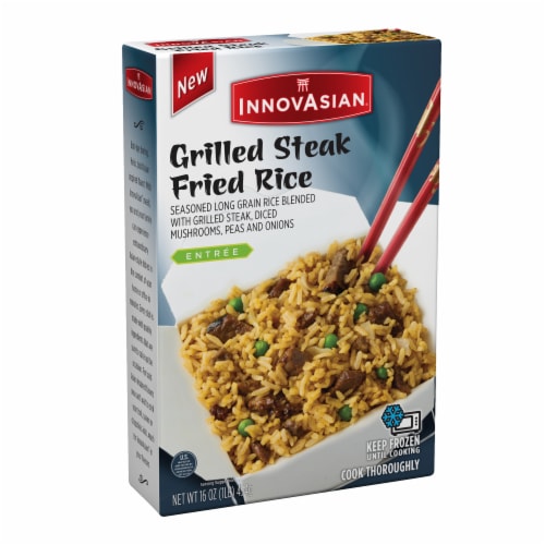 InnovAsian Grilled Steak Fried Rice, Frozen Perspective: back