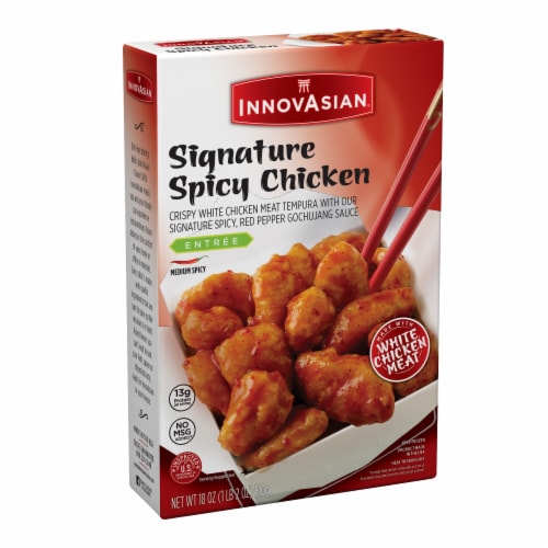 InnovAsian Signature Spicy Chicken Meal, Frozen Perspective: back