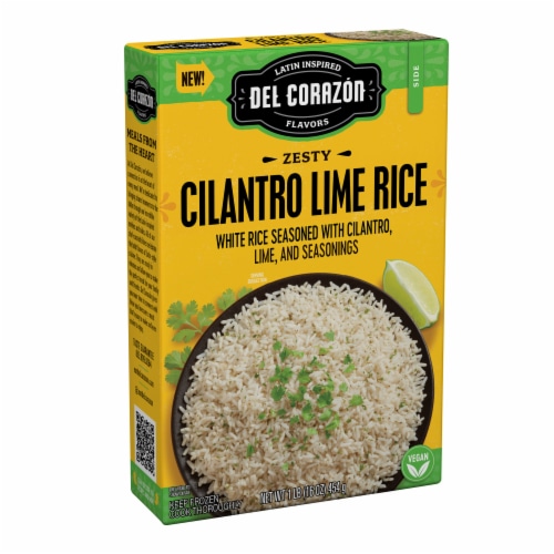 Del Corazón Zesty Cilantro Lime Rice, Frozen Perspective: back