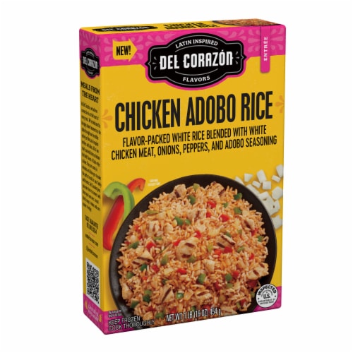 Del Corazón Chicken Adobo Rice Meal, Frozen Perspective: back