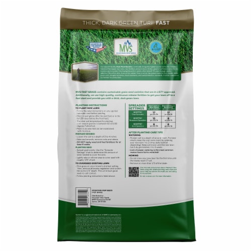 MVS® Fast Grass Sun & Shade Mix- 6Lb Perspective: back