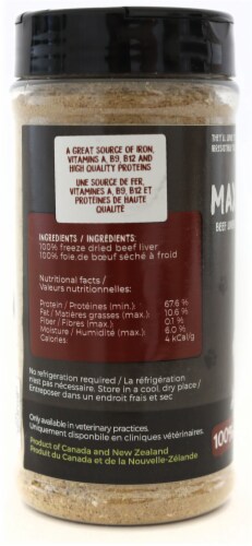 Max Molly Beef Liver Powder for Dogs 100 g single Food 4 Less
