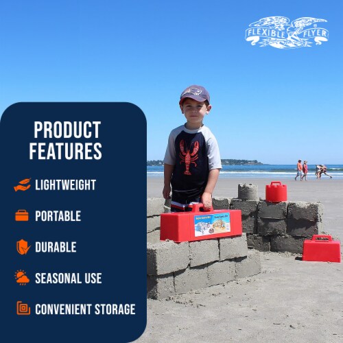Flexible Flyer Snow Castle Kit 3 Pc Winter Snow and Beach Sand Fort Building Set Perspective: back