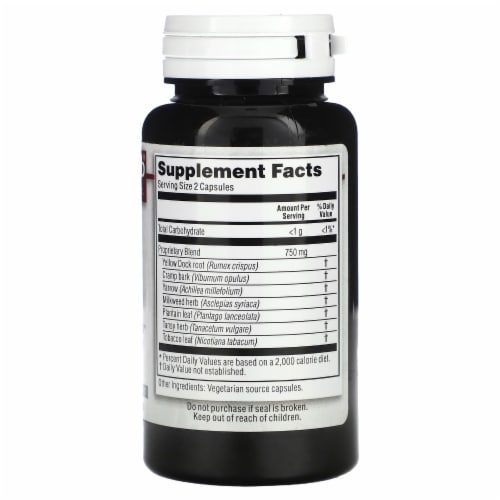 Kroeger Herb Co Blood Toner - 100 Vegetarian Capsules Perspective: back
