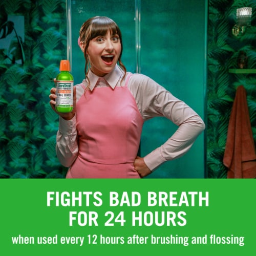 TheraBreath Fresh Breath Mouthwash Mild Mint Alcohol-Free Perspective: back