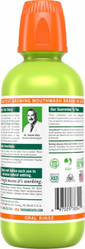 TheraBreath® Tingling Mint Dry Mouth Oral Rinse Perspective: back