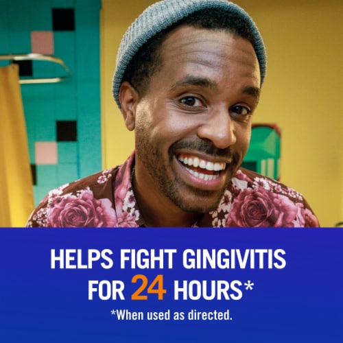 TheraBreath Healthy Gums Mouthwash Travel Size Clean Mint Antigingivitis Alcohol-Free Perspective: back