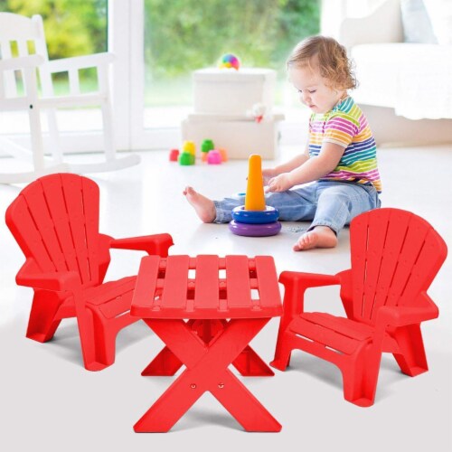 Boyel Living Kids Sofa Red Multi-functional Table Chair Set