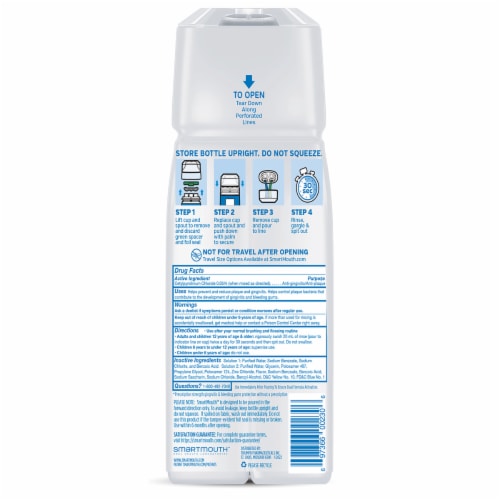 SmartMouth™ Clinical Activated Oral Rinse - Dual Bottle - Clean Mint Perspective: back