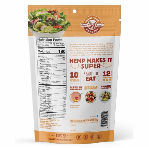 Manitoba Harvest® Hemp Hearts Shelled Hemp Seeds Perspective: back