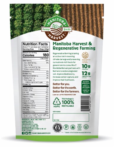 Manitoba Harvest Regenerative Organic Hemp Hearts Perspective: back