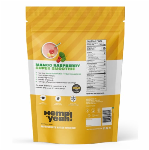 Manitoba Harvest Hemp Pro 50 Protein Supplement Perspective: back