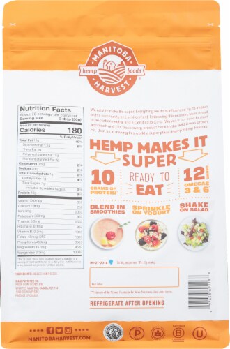 Manitoba Harvest® Hemp Hearts Raw Shelled Hemp Seeds Perspective: back