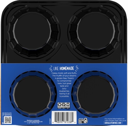 Udi's® Gluten Free Blueberry Muffins Perspective: back