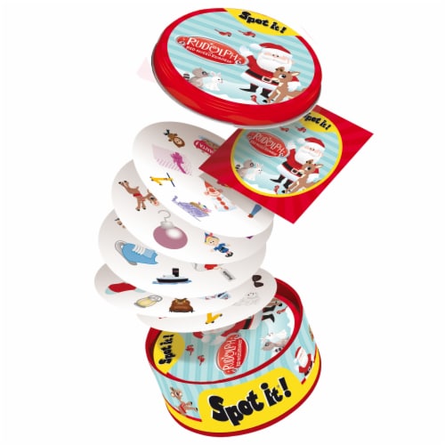 Spot it! Rudolph Card Game Perspective: back