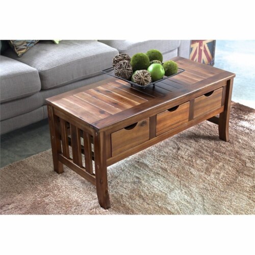 International Caravan 3-Drawer Bench without Back International Caravan 3-Drawer Bench without Back