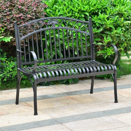 Segovia Iron Loveseat Perspective: back