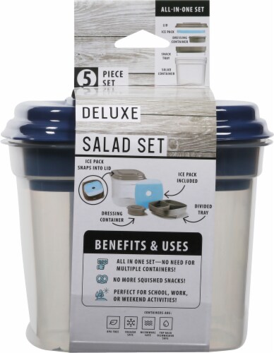 Fit & Fresh Deluxe Salad Set Perspective: back